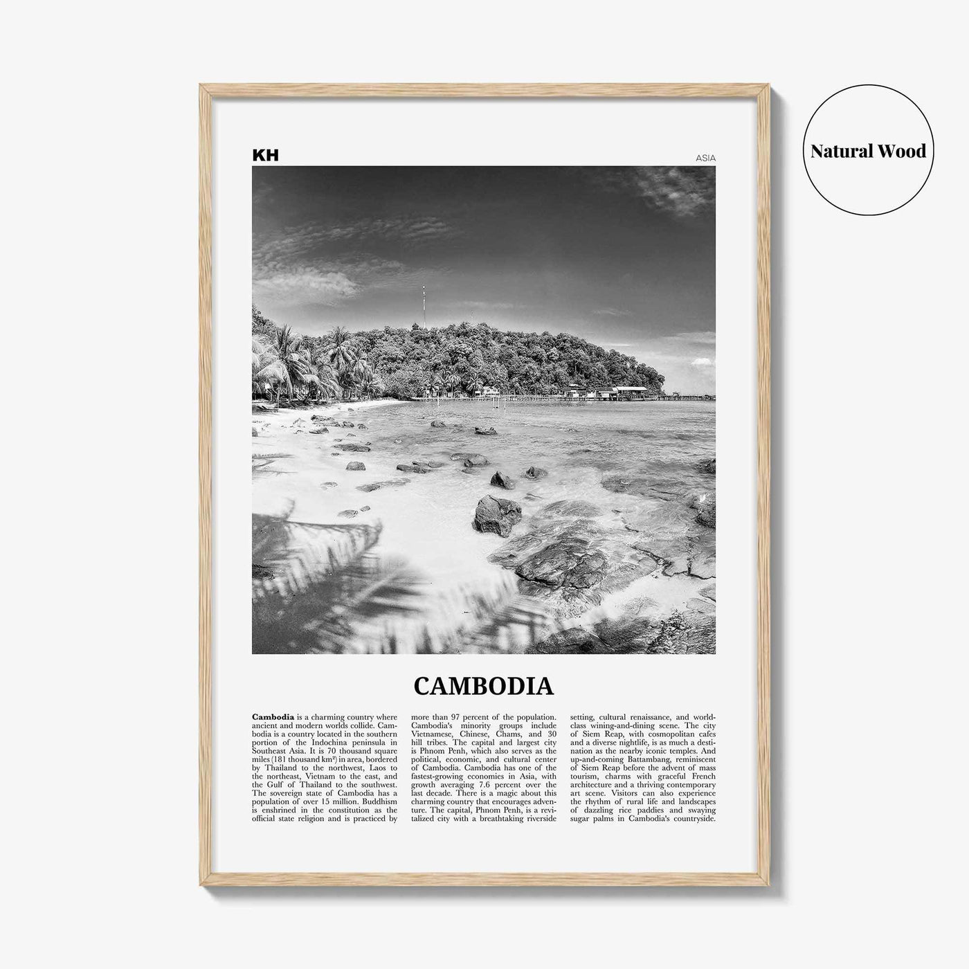 Cambodia Print Black and White No 2, Cambodia Wall Art, Cambodia Poster, Cambodia Photo, Cambodia Decor, Kampuchea, Cambodge, Phnom, Penh