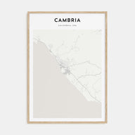 Cambria Map Portrait Poster