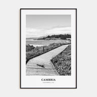 Cambria Portrait B&W Poster