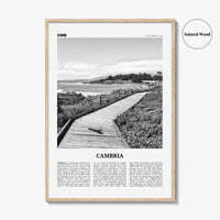 Cambria Print Black and White, Cambria Wall Art, Cambria Poster, Cambria Photo, Cambria Decor, California, USA, United States, North America
