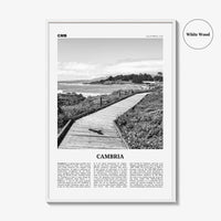 Cambria Print Black and White, Cambria Wall Art, Cambria Poster, Cambria Photo, Cambria Decor, California, USA, United States, North America