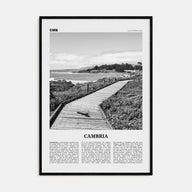 Cambria Travel B&W Poster