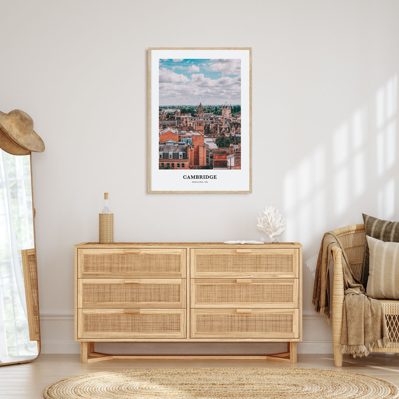Cambridge, England Portrait Color Poster