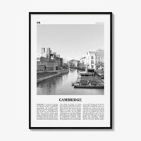 Cambridge Print Black and White England, Cambridge Wall Art, Cambridge Poster, Cambridge Photo, Cambridge Wall Décor, UK, United Kingdom