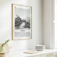 Cambridge Print Black and White England, Cambridge Wall Art, Cambridge Poster, Cambridge Photo, Cambridge Wall Décor, UK, United Kingdom