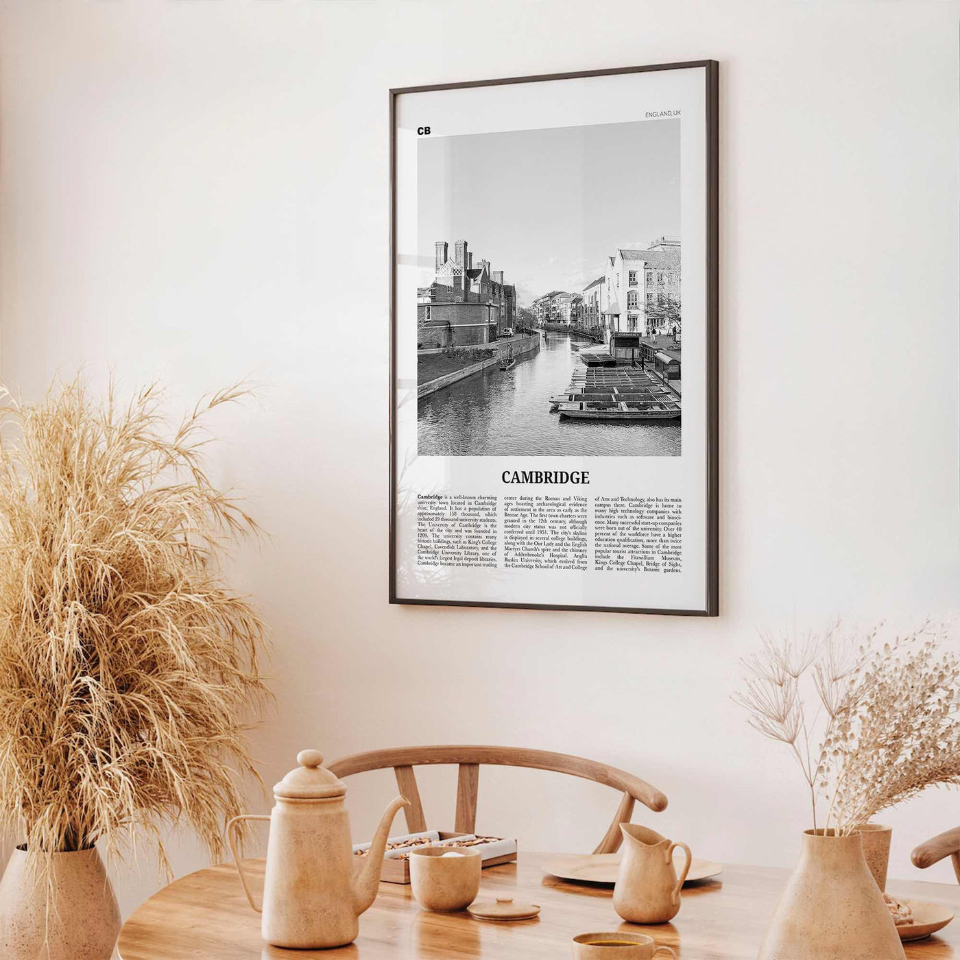 Cambridge Print Black and White England, Cambridge Wall Art, Cambridge Poster, Cambridge Photo, Cambridge Wall Décor, UK, United Kingdom