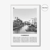 Cambridge Print Black and White England, Cambridge Wall Art, Cambridge Poster, Cambridge Photo, Cambridge Wall Décor, UK, United Kingdom