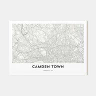 Camden Town Map Landscape Poster