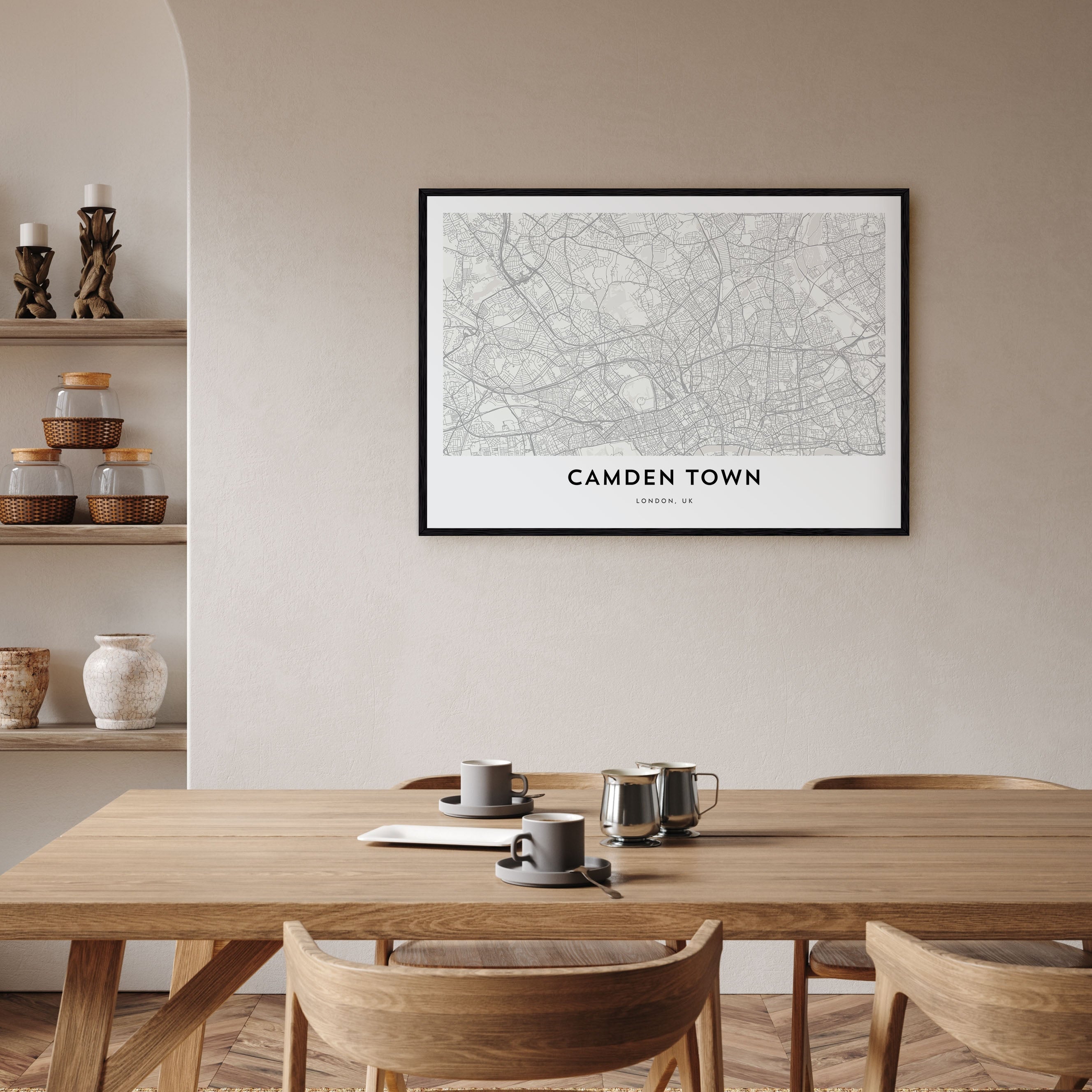 Camden Town Map Landscape Poster