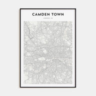 Camden Town Map Portrait Poster