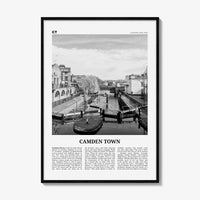 Camden Town Print Black and White, Camden Town Wall Art, Camden Town Poster, Camden Town Photo, Camden, England, UK, United Kingdom