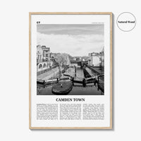 Camden Town Print Black and White, Camden Town Wall Art, Camden Town Poster, Camden Town Photo, Camden, England, UK, United Kingdom
