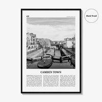 Camden Town Print Black and White, Camden Town Wall Art, Camden Town Poster, Camden Town Photo, Camden, England, UK, United Kingdom