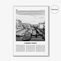 Camden Town Print Black and White, Camden Town Wall Art, Camden Town Poster, Camden Town Photo, Camden, England, UK, United Kingdom