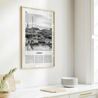 Camden Print Black and White, Camden Wall Art, Camden Poster, Camden Photo, Camden Wall Décor, Maine, USA, United States, North America