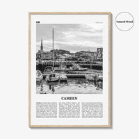 Camden Print Black and White, Camden Wall Art, Camden Poster, Camden Photo, Camden Wall Décor, Maine, USA, United States, North America