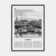Camden Travel B&W Poster