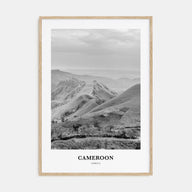 Cameroon Portrait B&W Poster