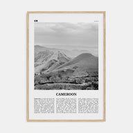 Cameroon Travel B&W Poster