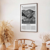 Campania Print Black and White, Campania Wall Art, Campania Poster, Campania Photo, Campania Wall Décor, Campania Map, Italy