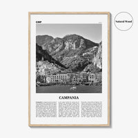 Campania Print Black and White, Campania Wall Art, Campania Poster, Campania Photo, Campania Wall Décor, Campania Map, Italy