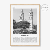 Campeche Print Black and White, Campeche Wall Art, Campeche Poster, Campeche Photo, Campeche Wall Décor, Mexico, San Francisco de Campeche