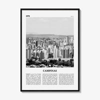 Campinas Print Black and White, Campinas Wall Art, Campinas Poster, Campinas Photo, Campinas Wall Decor, Brazil, Brasil, South America