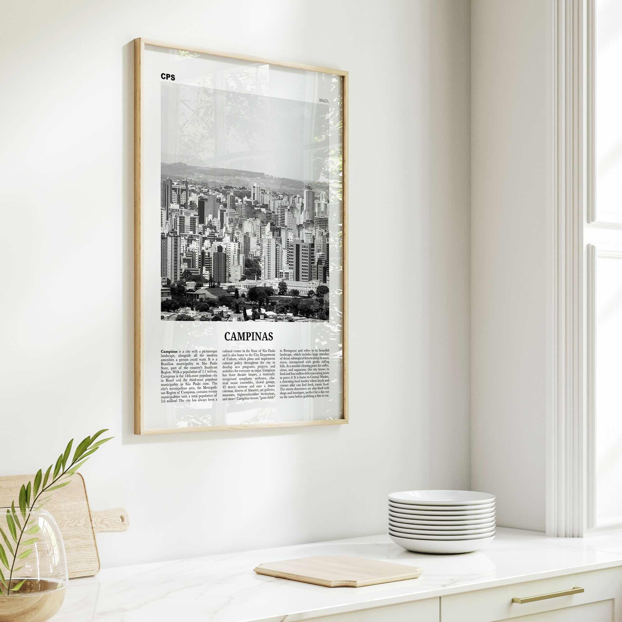 Campinas Print Black and White, Campinas Wall Art, Campinas Poster, Campinas Photo, Campinas Wall Decor, Brazil, Brasil, South America