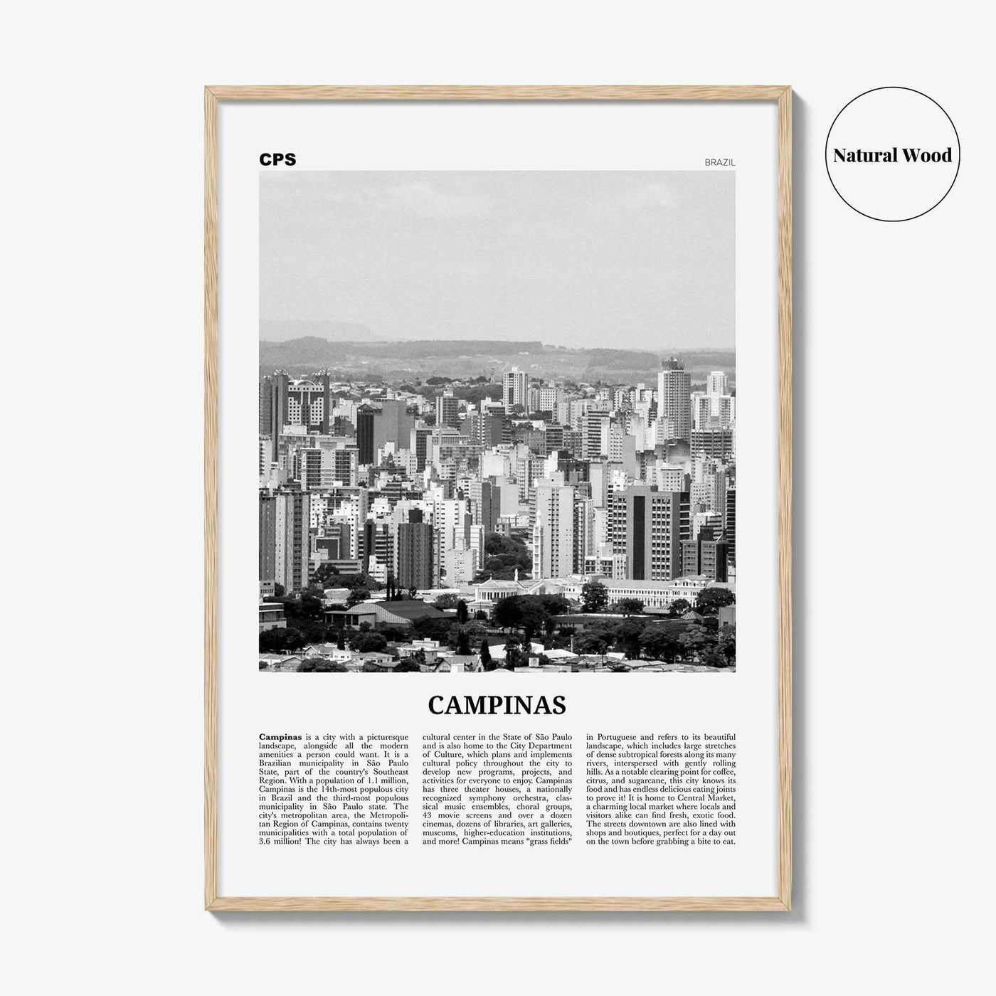 Campinas Print Black and White, Campinas Wall Art, Campinas Poster, Campinas Photo, Campinas Wall Decor, Brazil, Brasil, South America