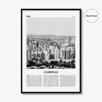 Campinas Print Black and White, Campinas Wall Art, Campinas Poster, Campinas Photo, Campinas Wall Decor, Brazil, Brasil, South America