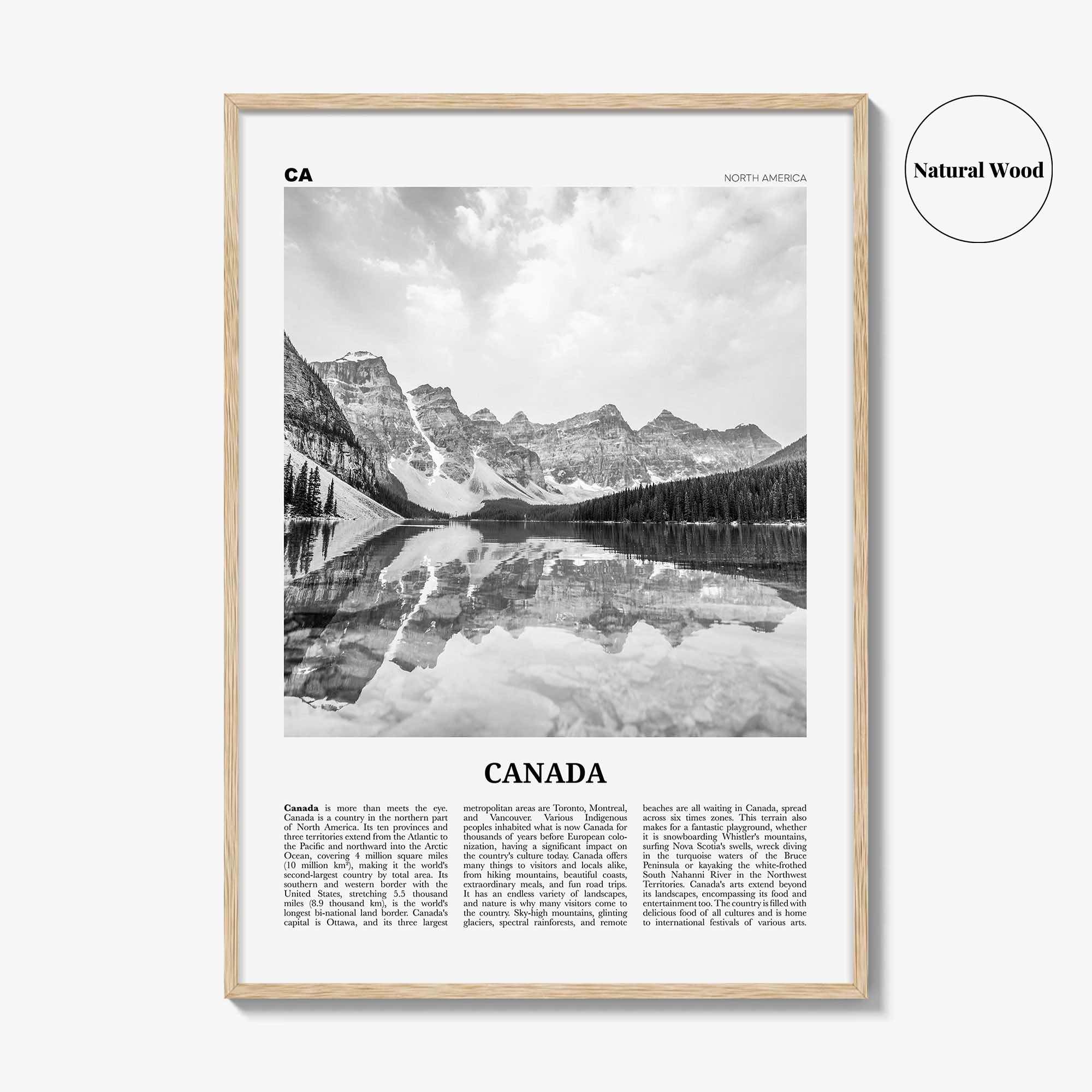 Canada Print Black and White No 1, Canada Wall Art, Canada Poster, Canada Photo, Toronto, Vancouver, Ottawa, Montreal, North America