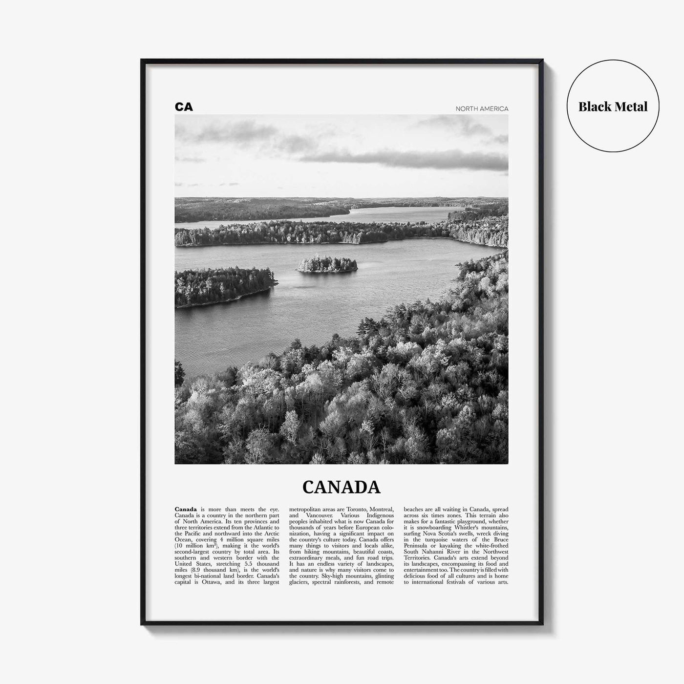 Canada Print Black and White No 2, Canada Wall Art, Canada Poster, Canada Photo, Toronto, Vancouver, Ottawa, Montreal, North America