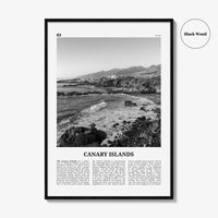 Canary Islands Print Black and White, Canary Islands Wall Art, Canary Islands Poster, Canary Islands Photo, Canary Islands Décor, Spain