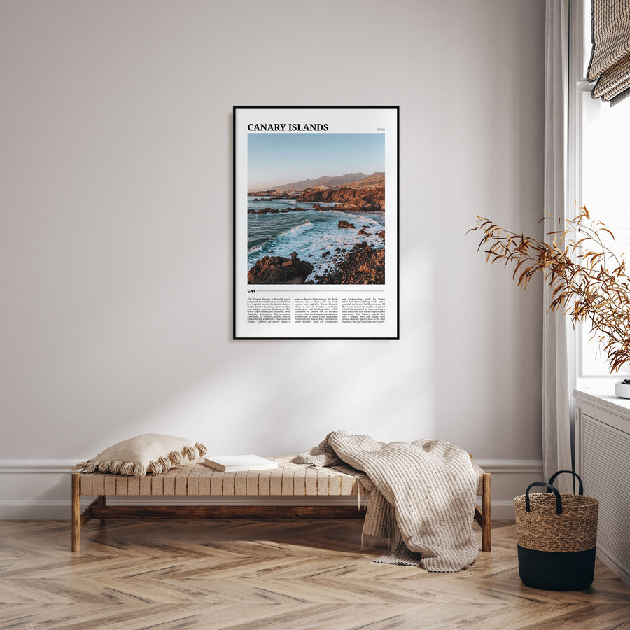 Canary Islands Travel Color Poster