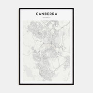 Canberra Map Portrait Poster