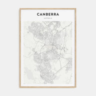 Canberra Map Portrait Poster
