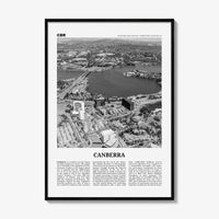 Canberra Print Black and White, Canberra Wall Art, Canberra Poster, Canberra Photo, New South Wales, Australia, Oceania