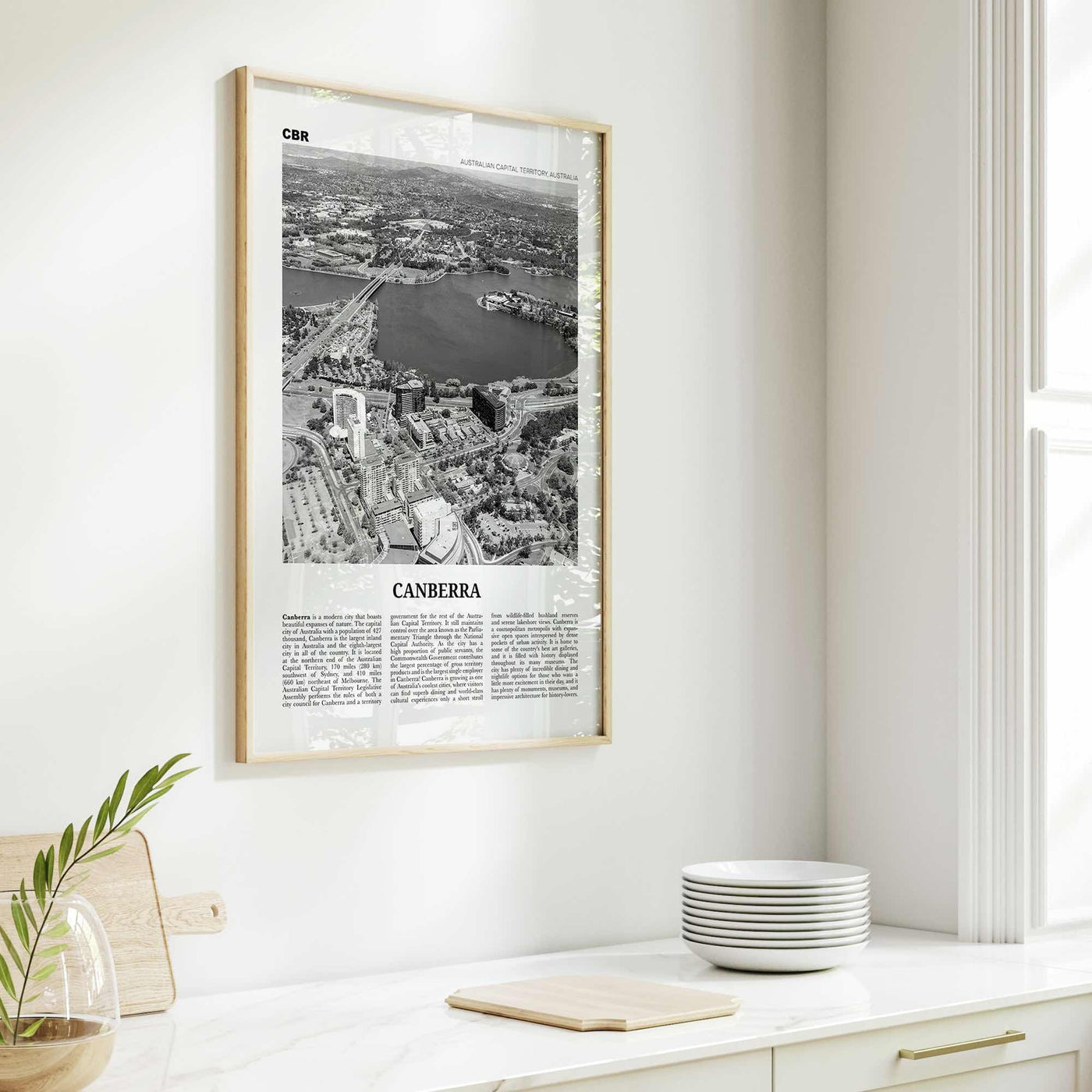 Canberra Print Black and White, Canberra Wall Art, Canberra Poster, Canberra Photo, New South Wales, Australia, Oceania