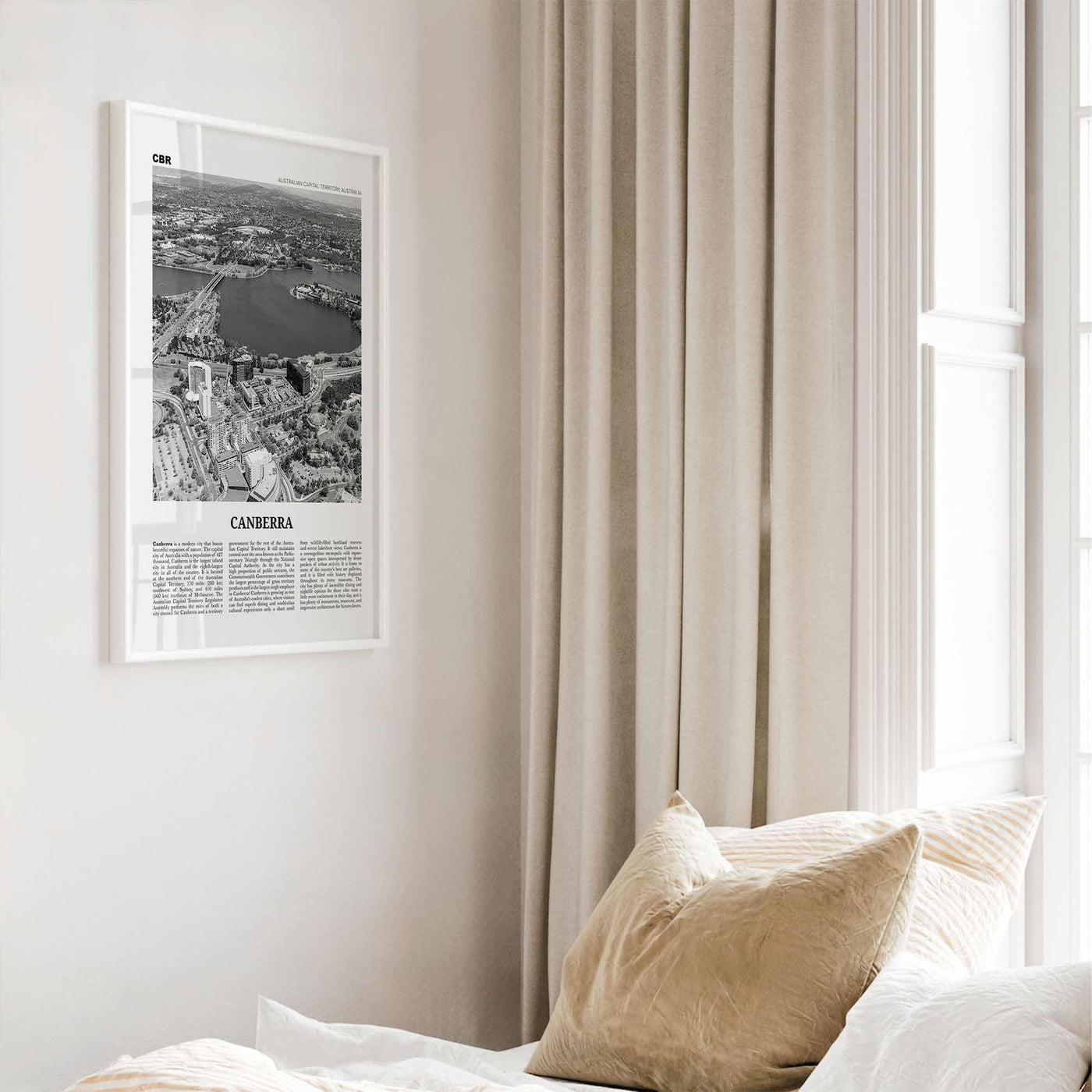 Canberra Print Black and White, Canberra Wall Art, Canberra Poster, Canberra Photo, New South Wales, Australia, Oceania