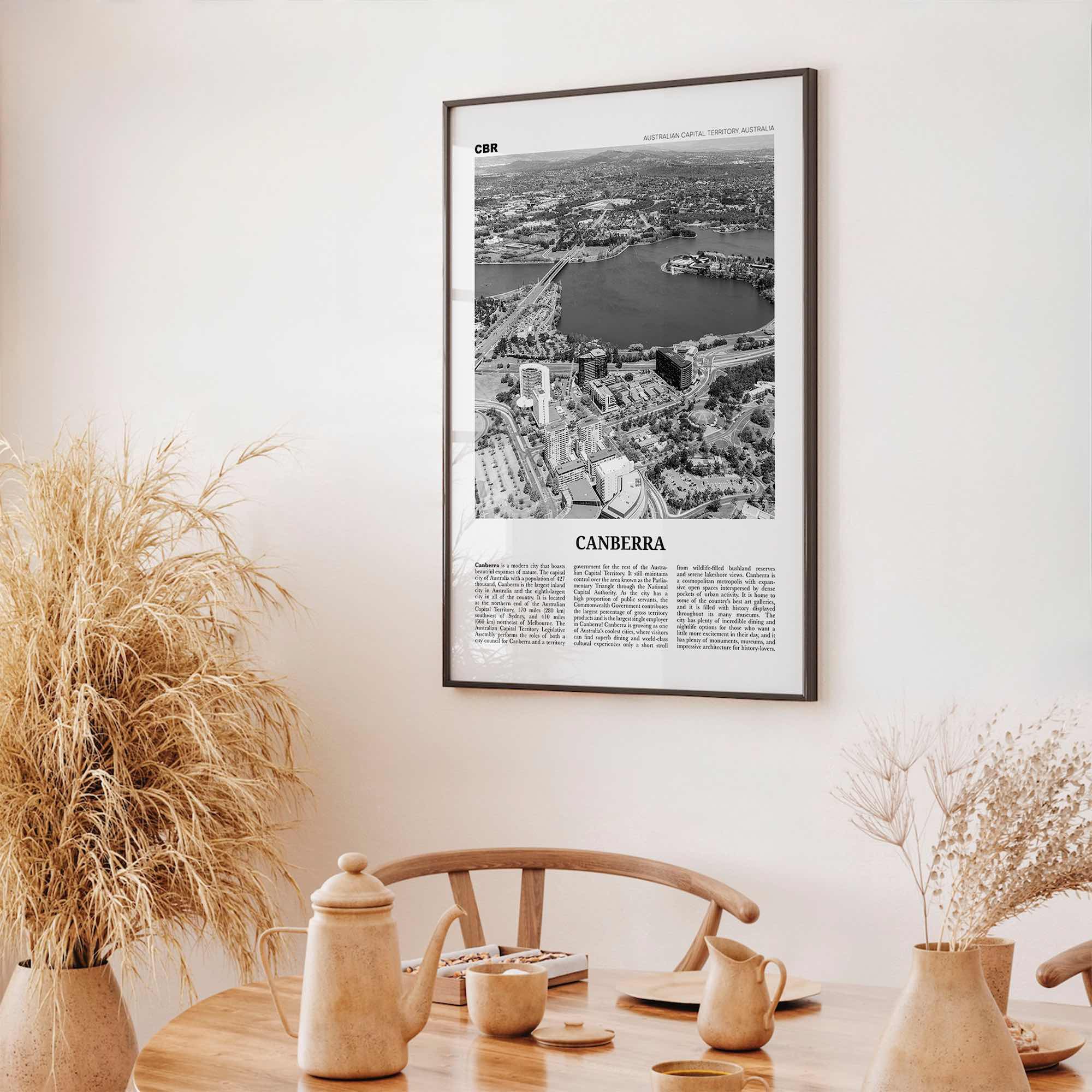 Canberra Print Black and White, Canberra Wall Art, Canberra Poster, Canberra Photo, New South Wales, Australia, Oceania