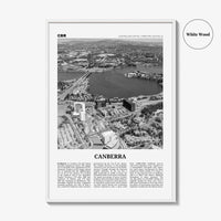 Canberra Print Black and White, Canberra Wall Art, Canberra Poster, Canberra Photo, New South Wales, Australia, Oceania