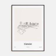 Cancún Drawn Poster