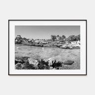 Cancún Landscape B&W Poster