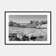 Cancún Landscape B&W Poster