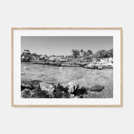 Cancún Landscape B&W Poster