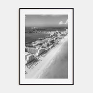 Cancún Photo B&W Poster