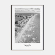 Cancún Portrait B&W Poster