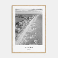 Cancún Portrait B&W Poster