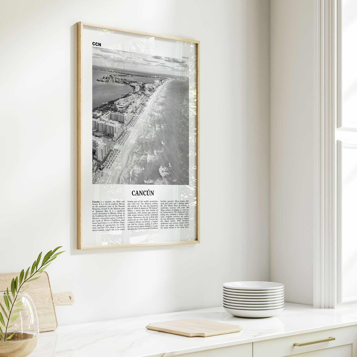 Cancun Print Black and White, Cancún Wall Art, Cancún Poster, Cancún Photo, Cancún Wall Decor, Cancun Print, Cancun, Mexico