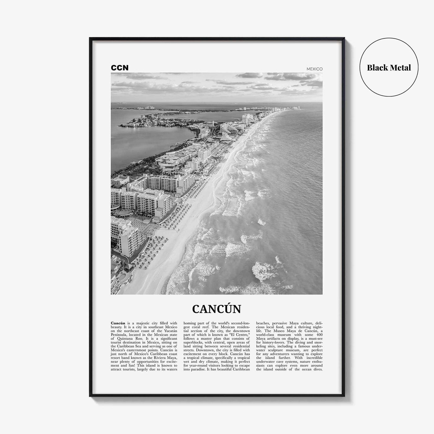 Cancun Print Black and White, Cancún Wall Art, Cancún Poster, Cancún Photo, Cancún Wall Decor, Cancun Print, Cancun, Mexico